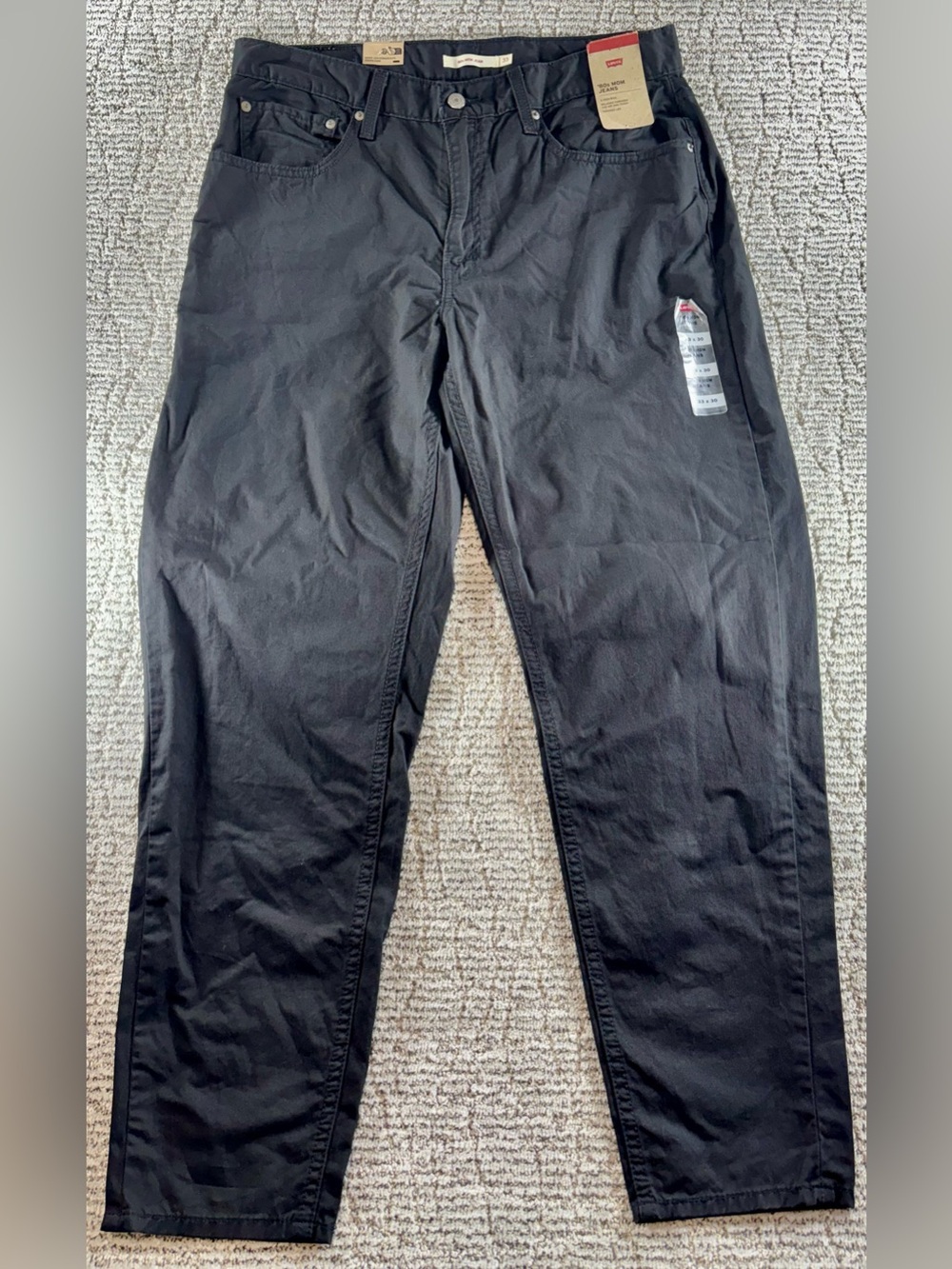 NWT Levi’s Women’s 33/30 Black 80s Mom Jeans